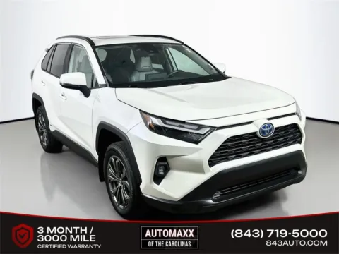 White 2022 Toyota RAV4 Hybrid XLE Premium for sale in Summerville, SC