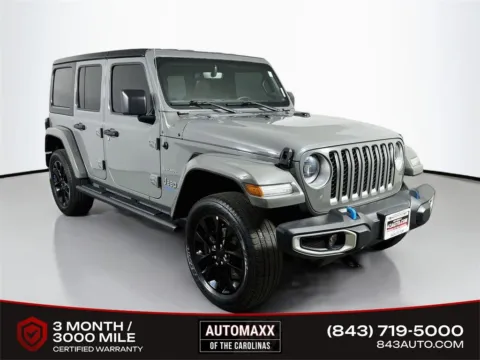 Gray 2023 Jeep Wrangler Sahara 4xe for sale in Summerville, SC
