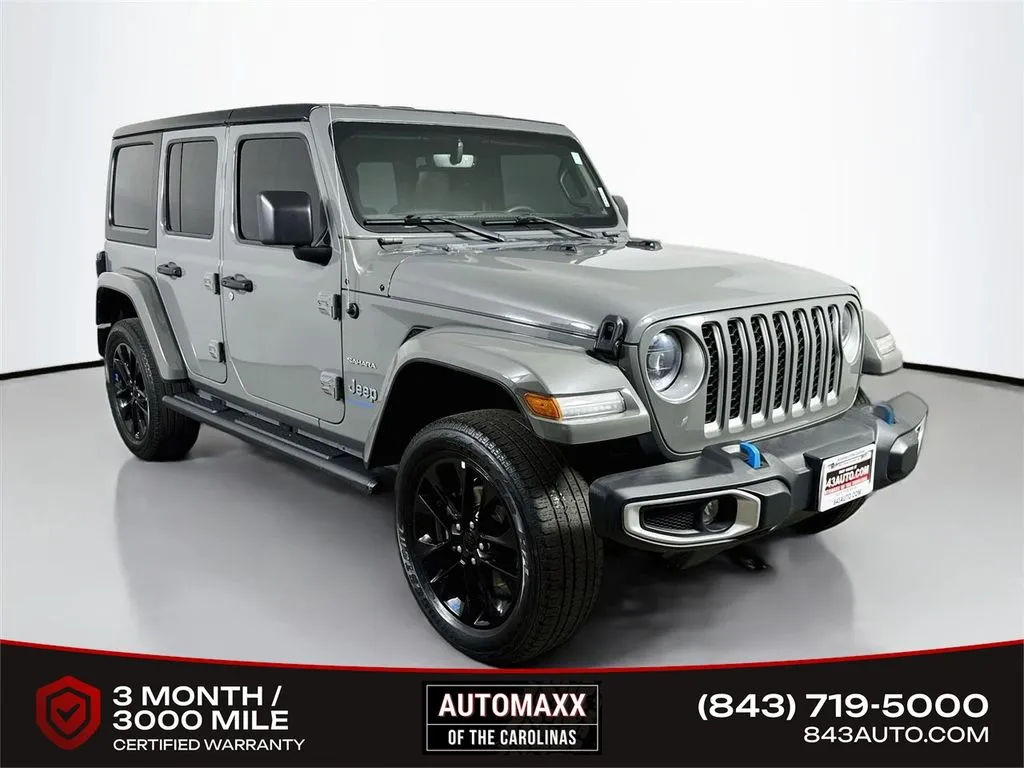 Gray 2023 Jeep Wrangler Sahara 4xe for sale in Summerville, SC