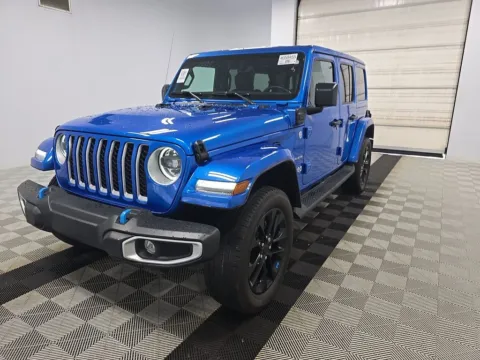 Blue 2023 Jeep Wrangler Sahara 4xe for sale in Summerville, SC