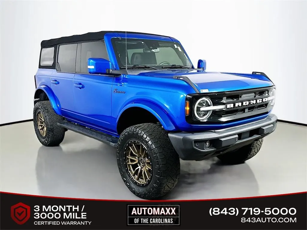 Blue 2021 Ford Bronco Outer Banks for sale in Summerville, SC