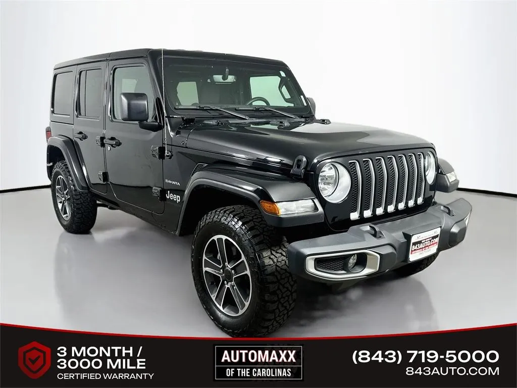 Black 2023 Jeep Wrangler Sahara for sale in Summerville, SC