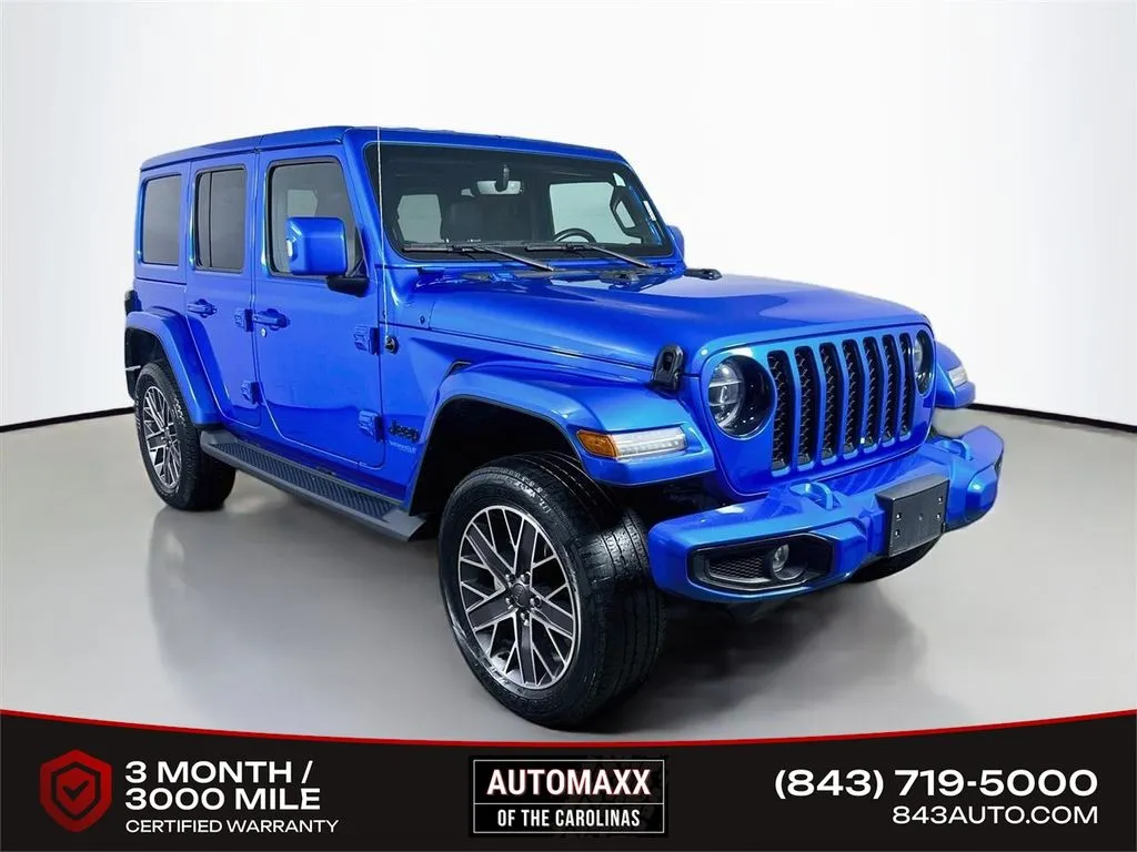 Blue 2022 Jeep Wrangler Unlimited Sahara 4xe for sale in Summerville, SC