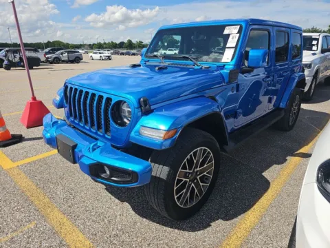 Blue 2022 Jeep Wrangler Unlimited Sahara High Altitude 4xe for sale in Summerville, SC