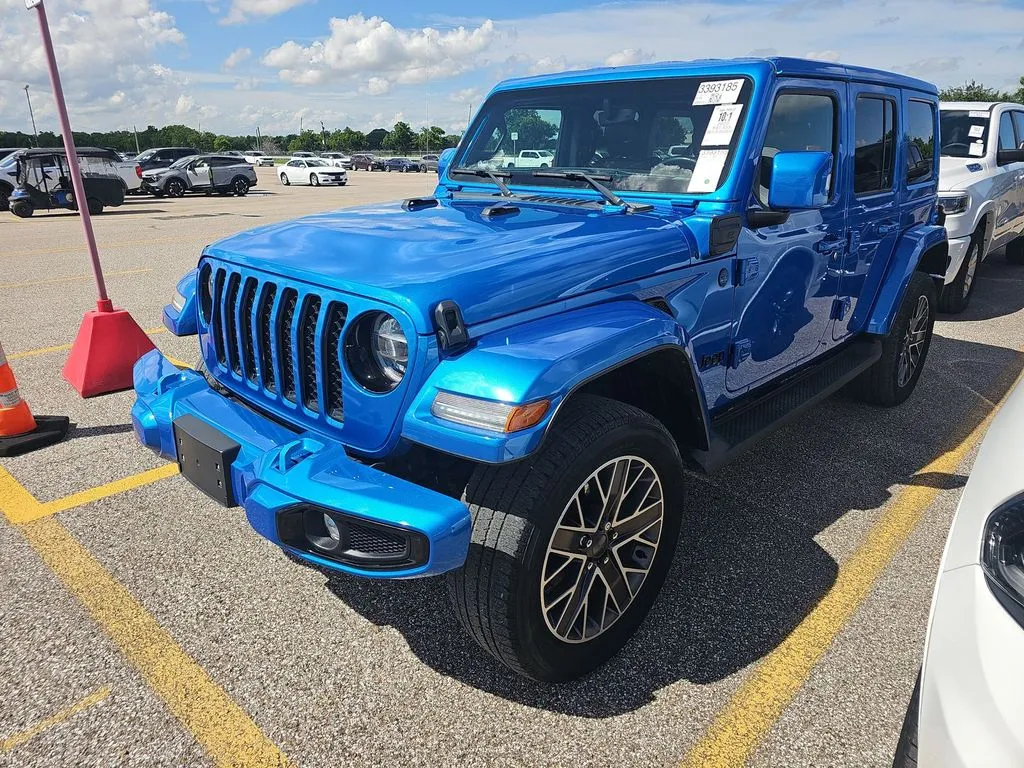 Blue 2022 Jeep Wrangler Unlimited Sahara High Altitude 4xe for sale in Summerville, SC