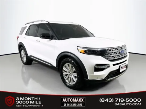 White 2023 Ford Explorer Limited for sale in Summerville, SC