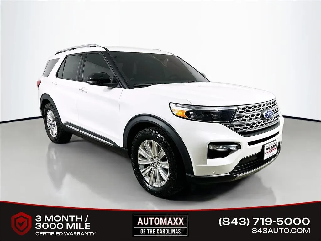 White 2023 Ford Explorer Limited for sale in Summerville, SC