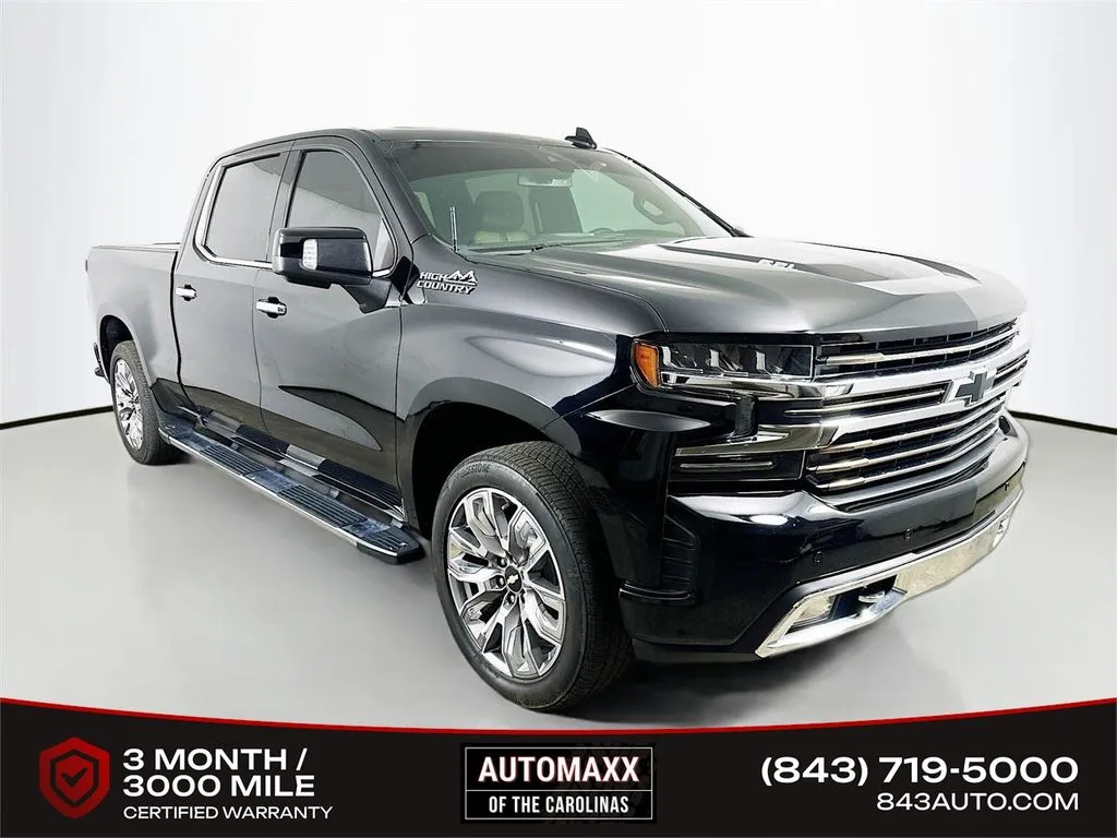 Black 2021 Chevrolet Silverado 1500 High Country for sale in Summerville, SC
