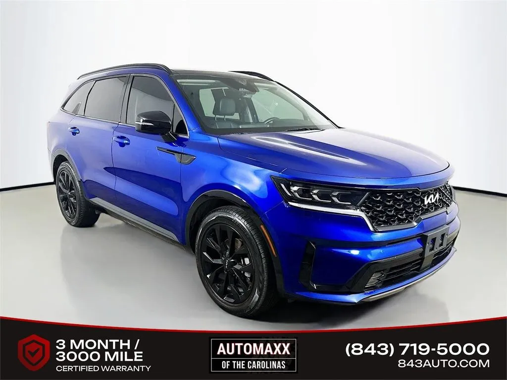Blue 2022 Kia Sorento SX for sale in Summerville, SC