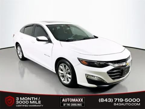White 2019 Chevrolet Malibu LT for sale in Summerville, SC