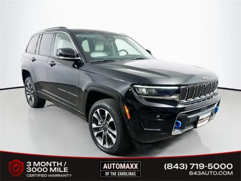 Black 2022 Jeep Grand Cherokee Overland 4xe for sale in Summerville, SC