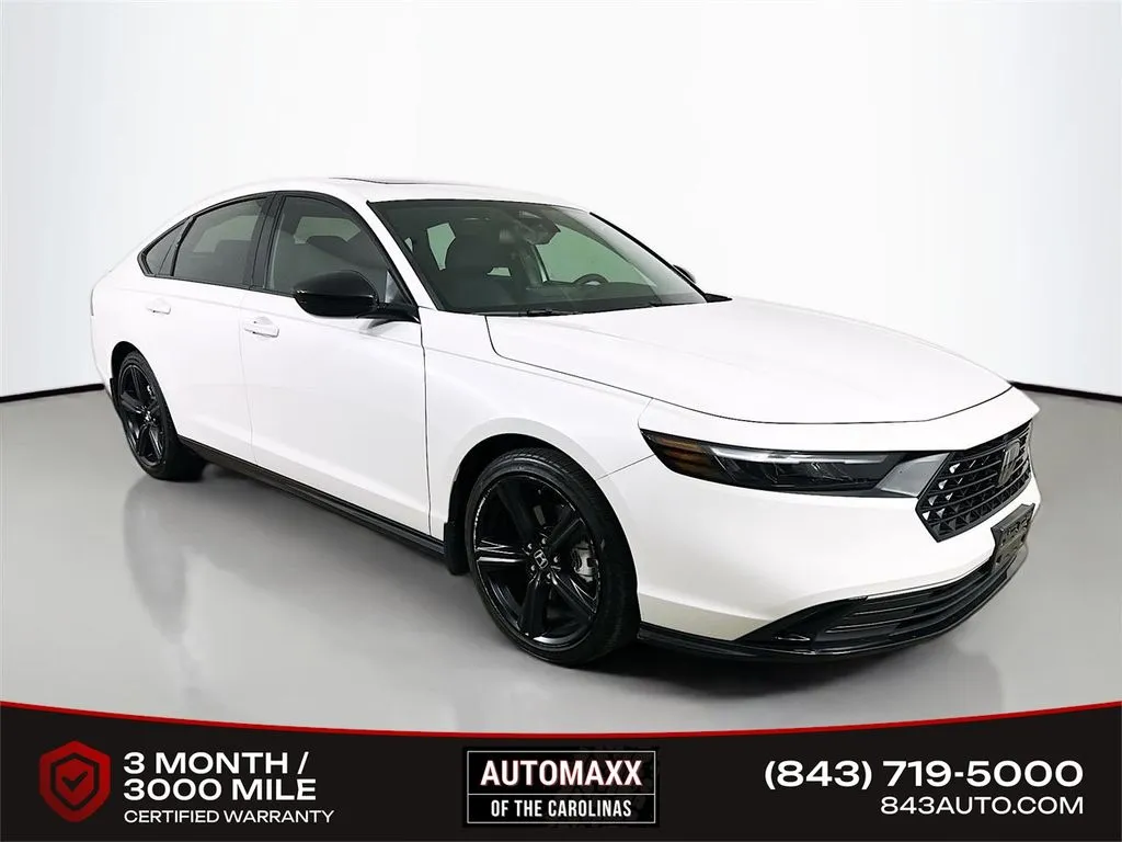 White 2025 Honda Accord Hybrid Sport-L for sale in Summerville, SC
