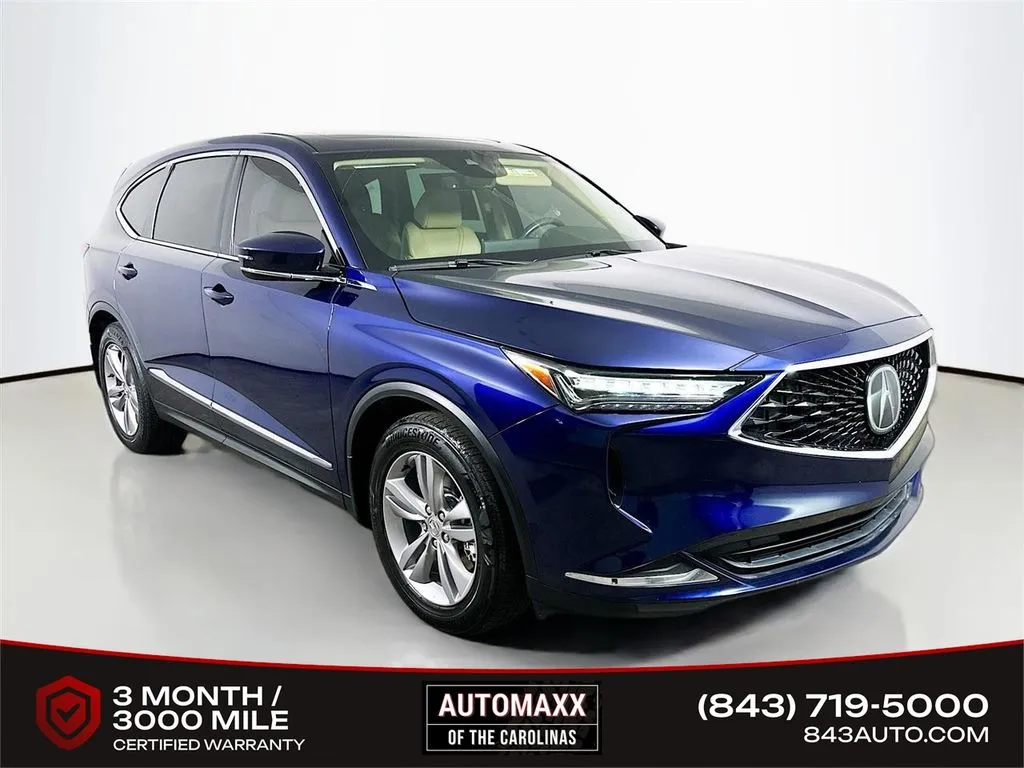 Blue 2022 Acura MDX 3.5L for sale in Summerville, SC
