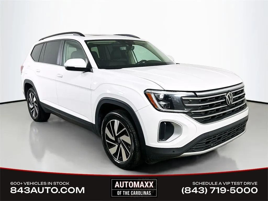 White 2024 Volkswagen Atlas 2.0T SE w/Technology for sale in Summerville, SC
