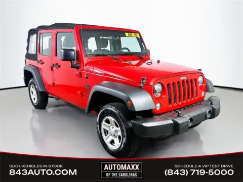Red 2016 Jeep Wrangler Unlimited Sport for sale in Summerville, SC