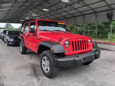 Red 2016 Jeep Wrangler Unlimited Sport for sale in Summerville, SC