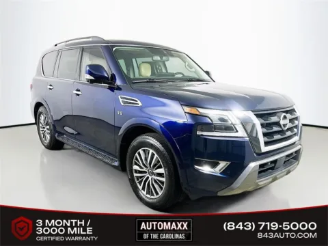 Blue 2021 Nissan Armada SL for sale in Summerville, SC