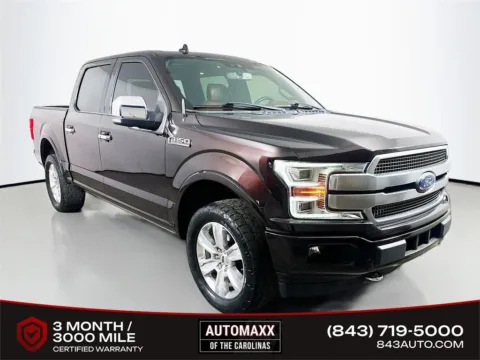 Red 2019 Ford F-150 Platinum for sale in Summerville, SC