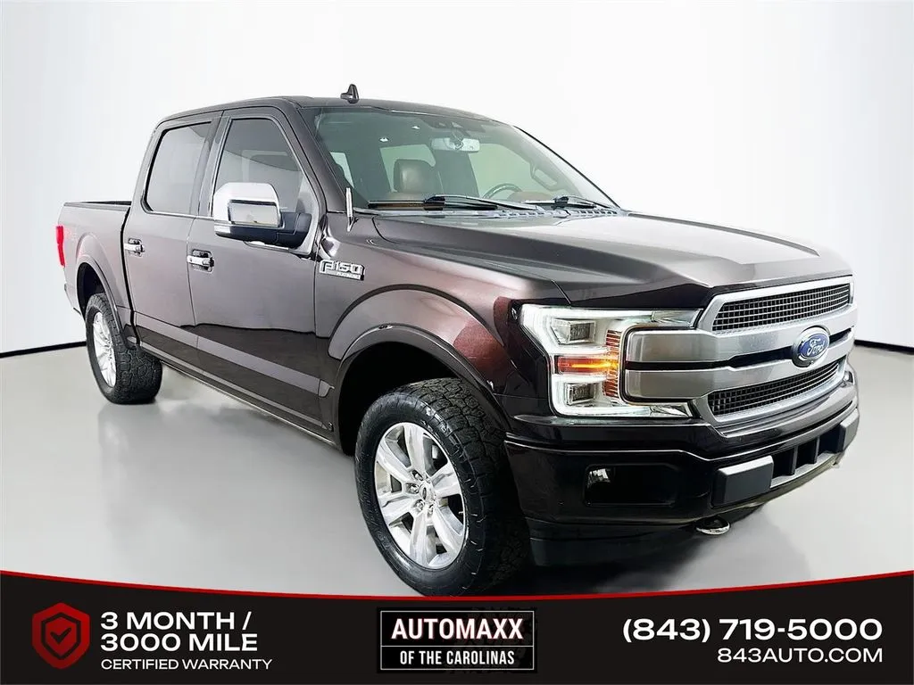 Red 2019 Ford F-150 Platinum for sale in Summerville, SC
