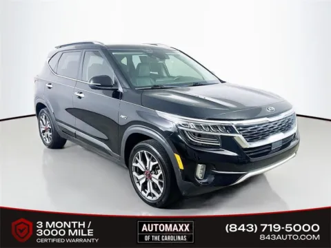 Black 2021 Kia Seltos SX for sale in Summerville, SC
