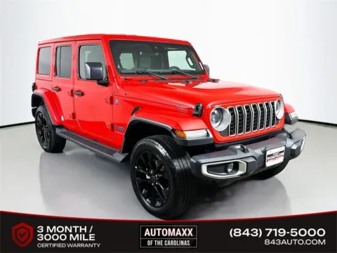 Red 2025 Jeep Wrangler Sahara 4xe for sale in Summerville, SC