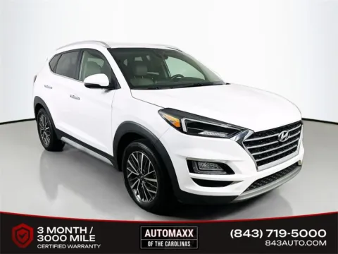 White 2021 Hyundai Tucson Limited for sale in Summerville, SC