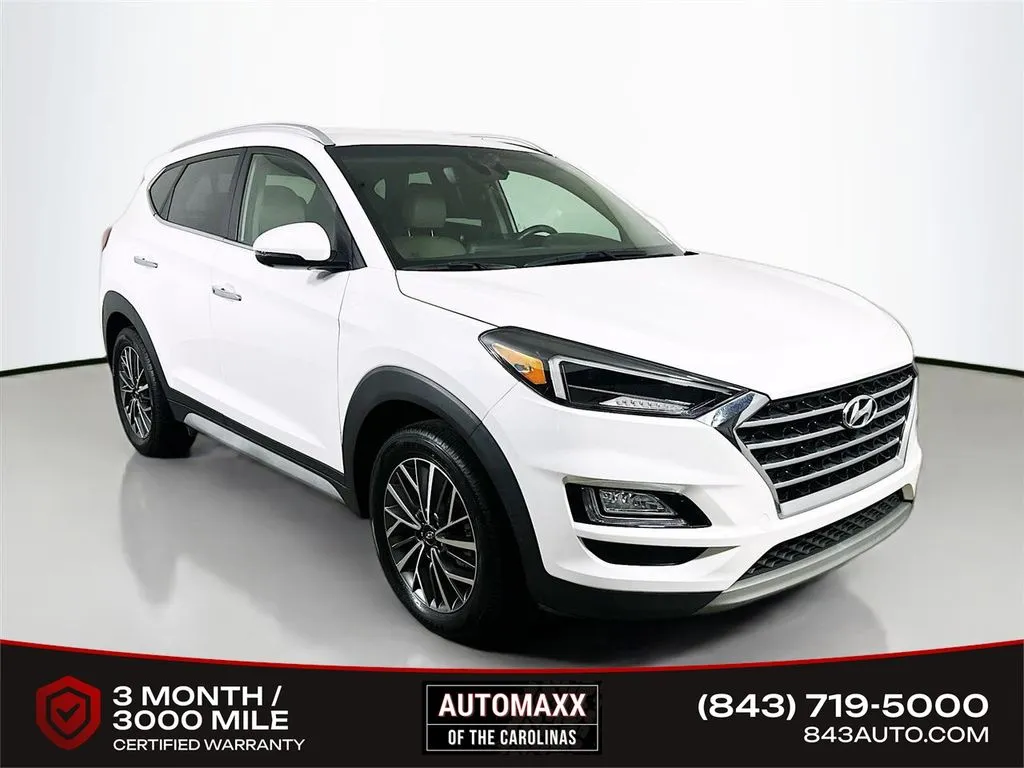 White 2021 Hyundai Tucson Limited for sale in Summerville, SC