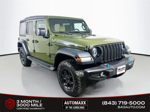 Green 2023 Jeep Wrangler Willys 4xe for sale in Summerville, SC