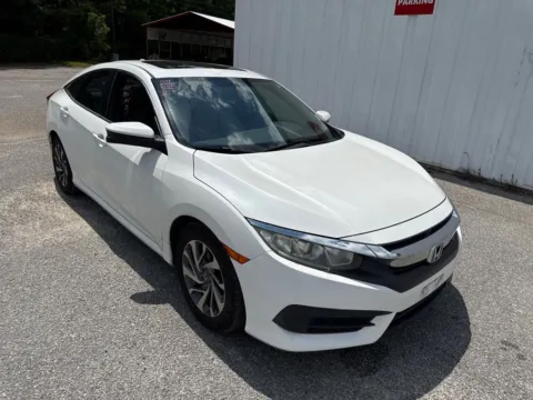 White 2017 Honda Civic EX for sale in Summerville, SC