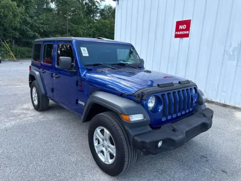 Blue 2019 Jeep Wrangler Unlimited Sport S for sale in Summerville, SC