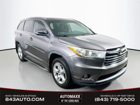 Gray 2015 Toyota Highlander Limited for sale in Summerville, SC