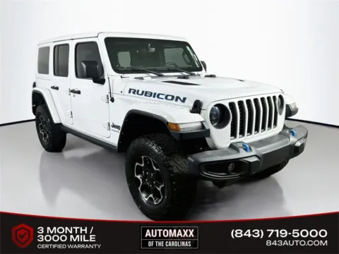 White 2023 Jeep Wrangler Rubicon 4xe for sale in Summerville, SC