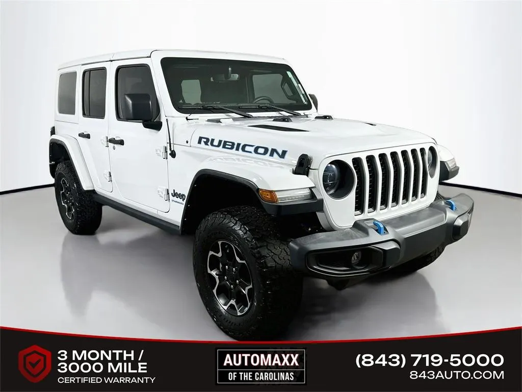 White 2023 Jeep Wrangler Rubicon 4xe for sale in Summerville, SC