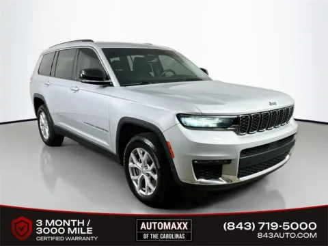 Silver 2021 Jeep Grand Cherokee L Limited for sale in Summerville, SC