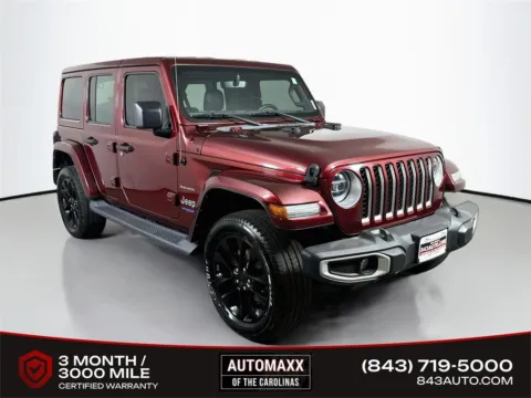 Red 2021 Jeep Wrangler Unlimited Sahara 4xe for sale in Summerville, SC
