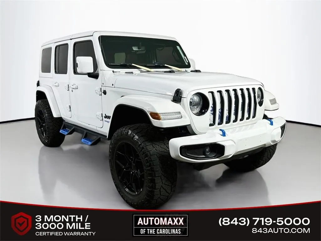 White 2021 Jeep Wrangler Unlimited Sahara 4xe for sale in Summerville, SC