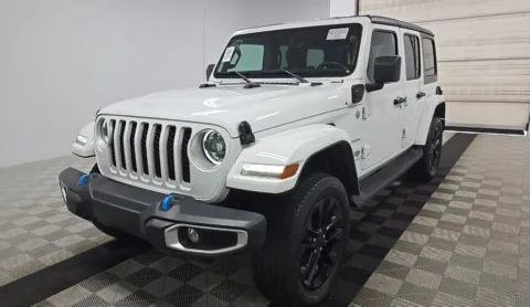 White 2023 Jeep Wrangler Sahara 4xe for sale in Summerville, SC