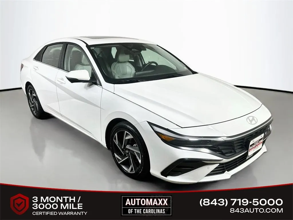 White 2024 Hyundai Elantra Limited for sale in Summerville, SC