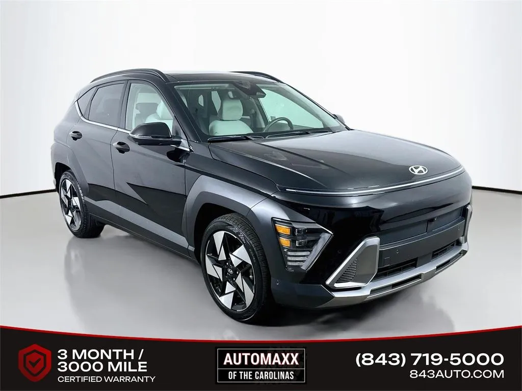 Black 2025 Hyundai Kona Limited for sale in Summerville, SC