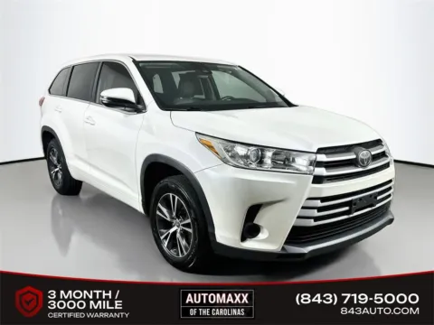 White 2018 Toyota Highlander LE for sale in Summerville, SC