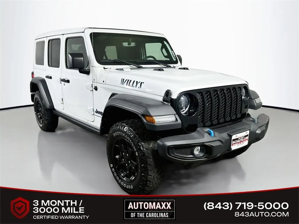 White 2023 Jeep Wrangler Willys 4xe for sale in Summerville, SC