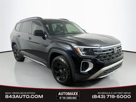 Black 2025 Volkswagen Atlas 2.0T Peak Edition for sale in Summerville, SC