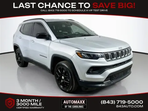 Silver 2024 Jeep Compass Latitude Lux for sale in Summerville, SC
