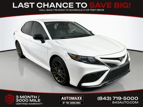 White 2023 Toyota Camry SE Nightshade for sale in Summerville, SC