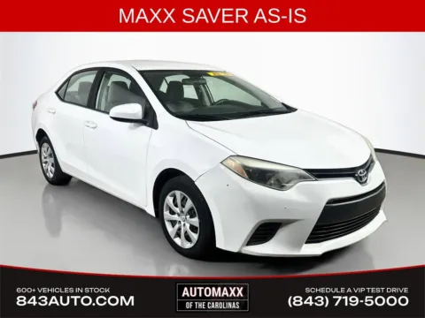 White 2015 Toyota Corolla LE for sale in Summerville, SC