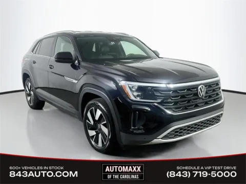Black 2025 Volkswagen Atlas Cross Sport 2.0T SE w/Technology for sale in Summerville, SC