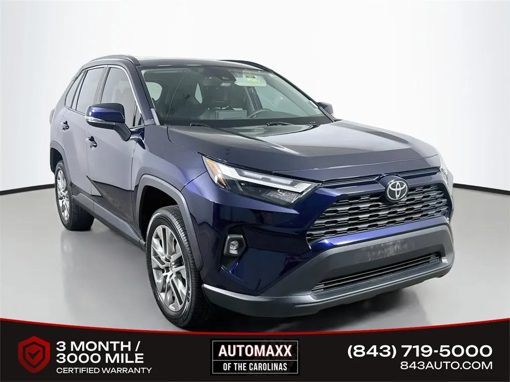 Blue 2022 Toyota RAV4 XLE Premium for sale in Summerville, SC