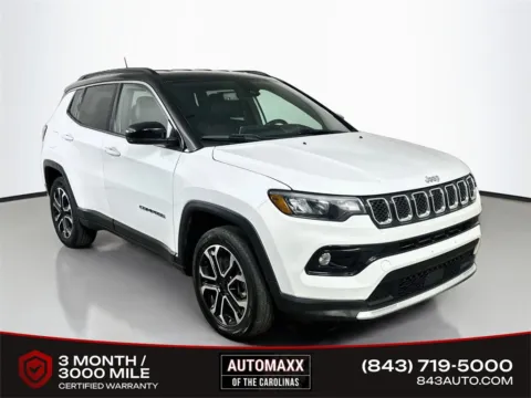 White 2023 Jeep Compass Limited for sale in Summerville, SC