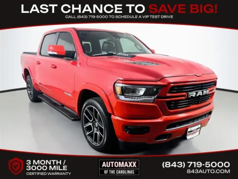Red 2019 Ram 1500 Laramie for sale in Summerville, SC