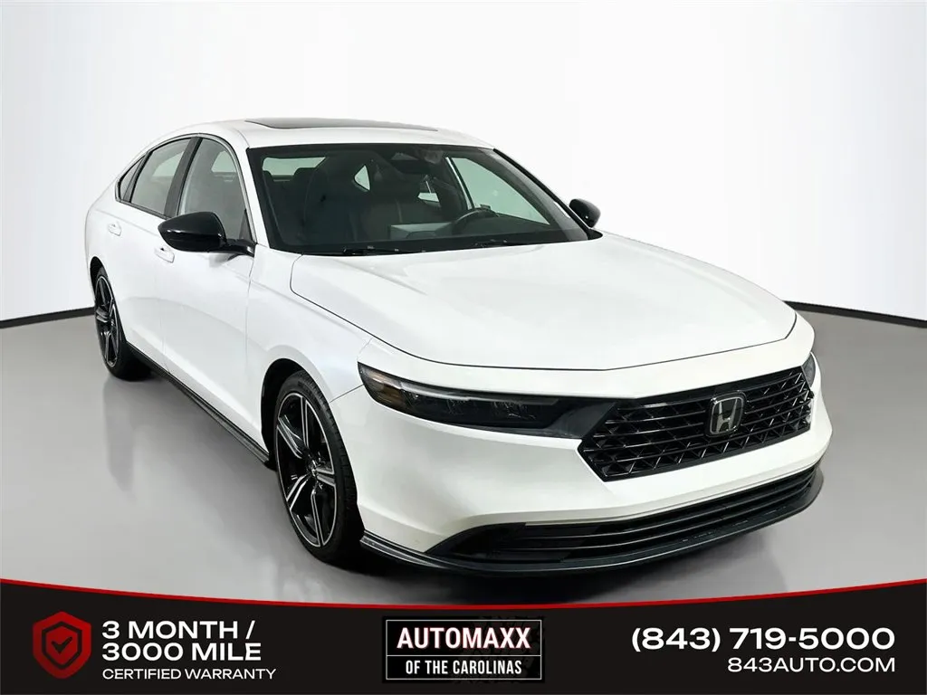 White 2024 Honda Accord Hybrid Sport for sale in Summerville, SC